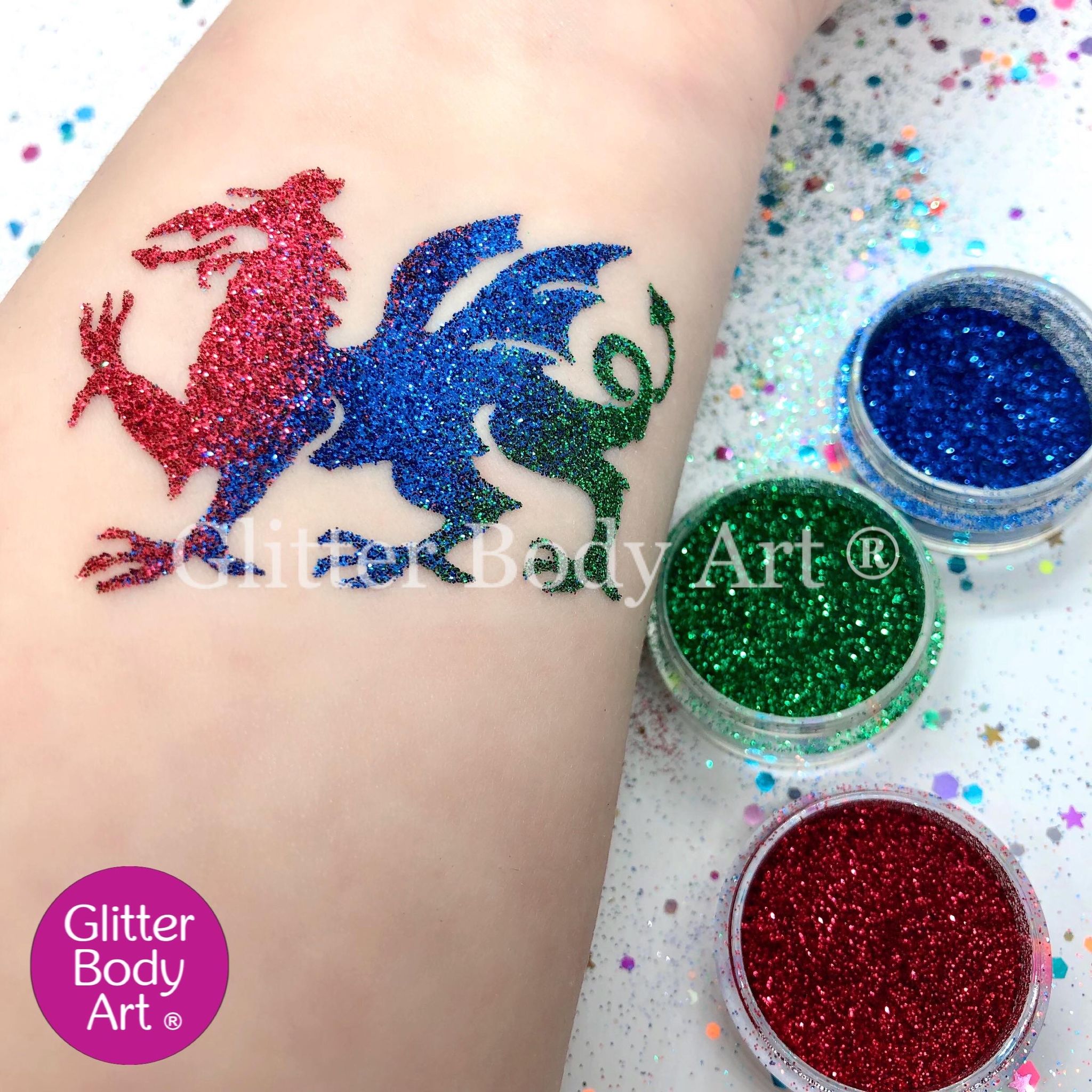 Wales Face Painting Kit with Stencils - Temporary Tattoo Store