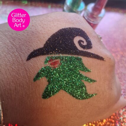 Wicked Witch Glitter Tattoo Stencils - Image 2