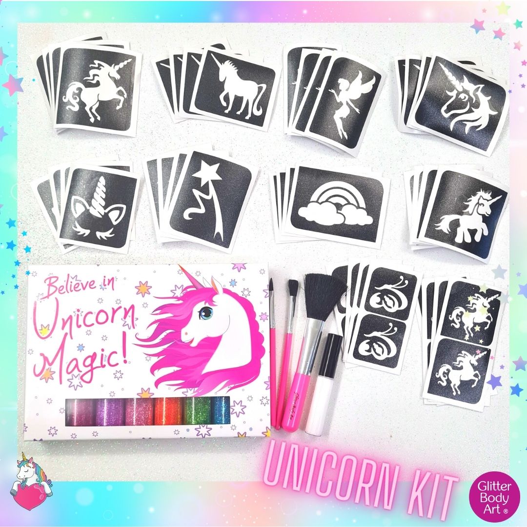 Unicorn Glitter Tattoo Kit Fun And Sparkly Temporary Tattoo Store