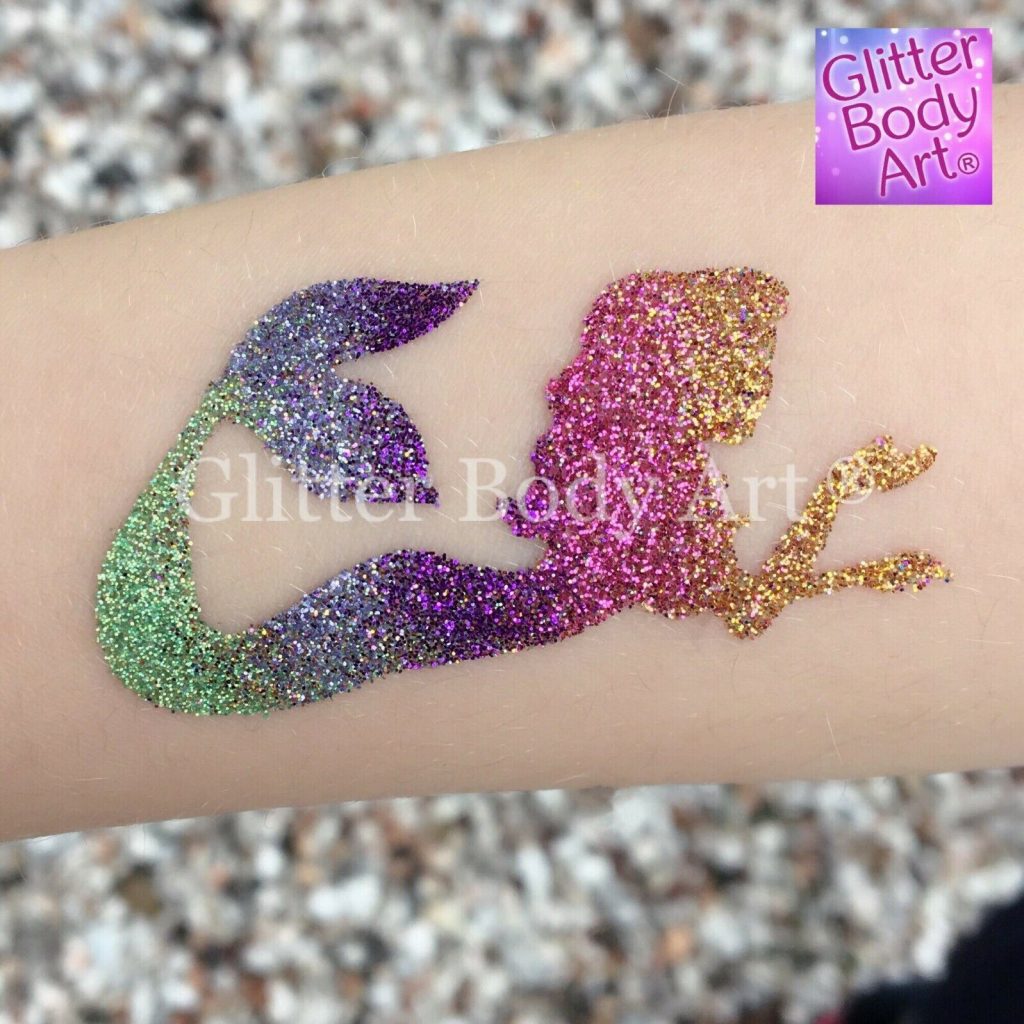 50 girls mini small tattoo stencils for glitter tattoos / airbrush