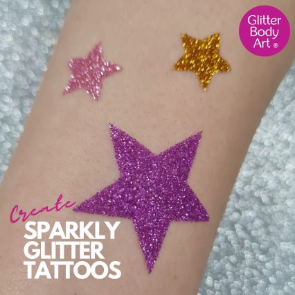 how to make glitter tattoos