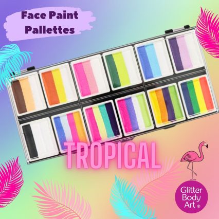 Tropical Face Paint Pallette