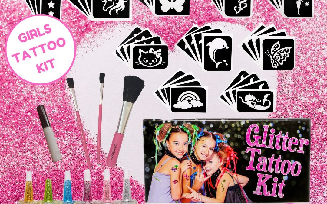 Girls Glitter Tattoo Kit – Sparkly Fun