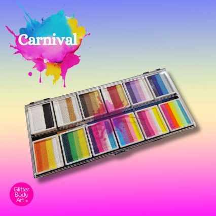 carnvial split cake face paint pallette