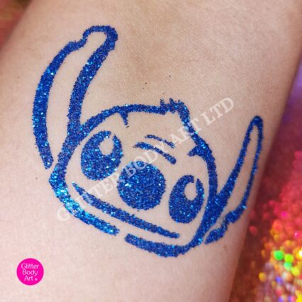 Stitch glitter tattoo Stencil, lilo and stitch character