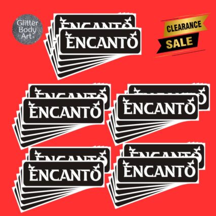 Encanto glitter tattoo stencil clearance