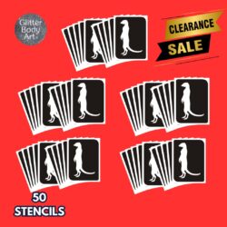 meerkat glitter tattoo stencil clearance offer