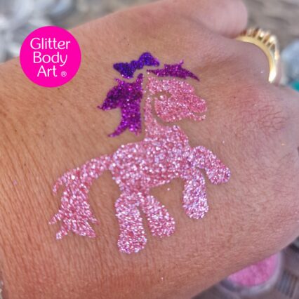 sparkle pny glitter tattoo stencil