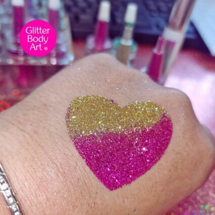 heart glitter tattoo