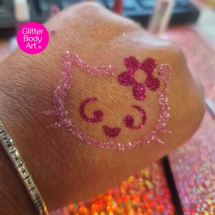 hello kitty glitter tattoo stencil