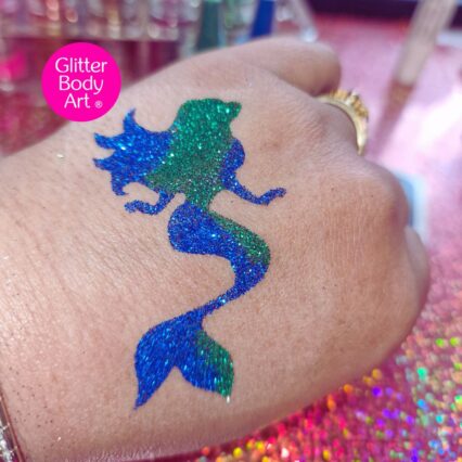 mermaid glitter tattoo