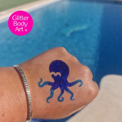 octopuss glitter tattoo stencil