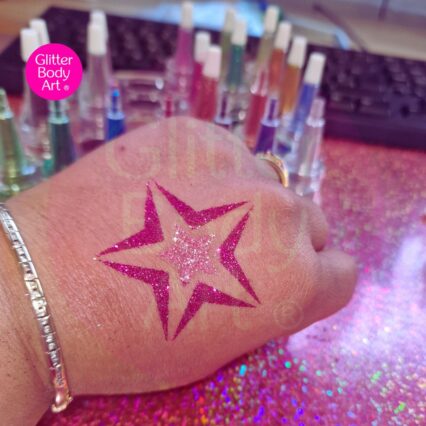 star glitter tattoo