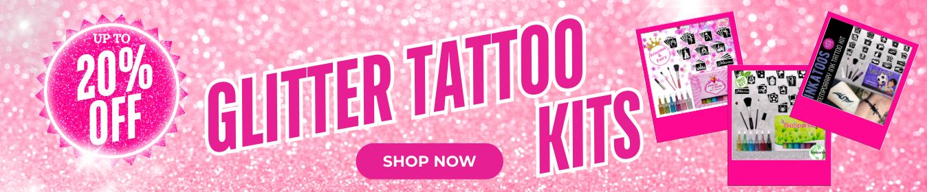 GLITTER TATTOO GIFT SETS AND GLITTER TATTOO KITS