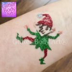 elf temporary tattoo stencil, pixie glitter tattoo