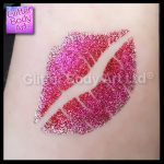 hen party lips glitter tattoo, hen party temporary tattoos